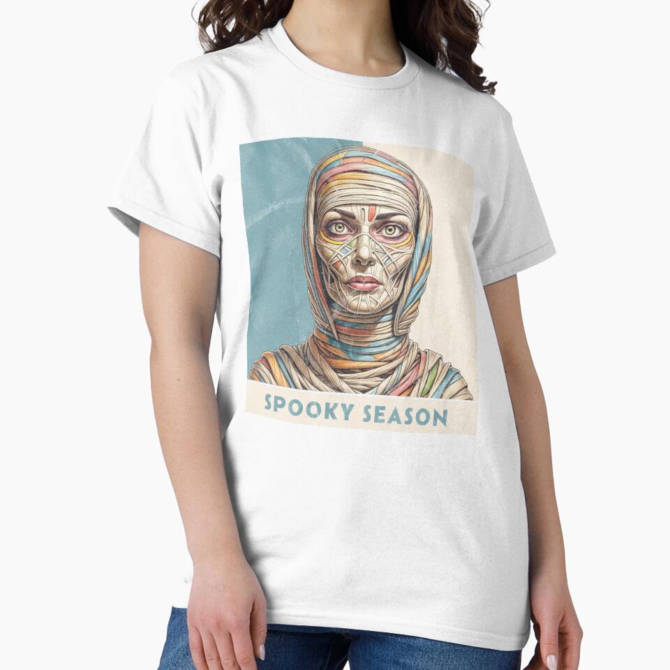 Spooky Season: Vintage Mummy Horror Art by bdberto12