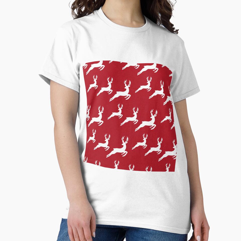 Cute Stylish Christmas Reindeer Holiday Pattern by JustincredibleT