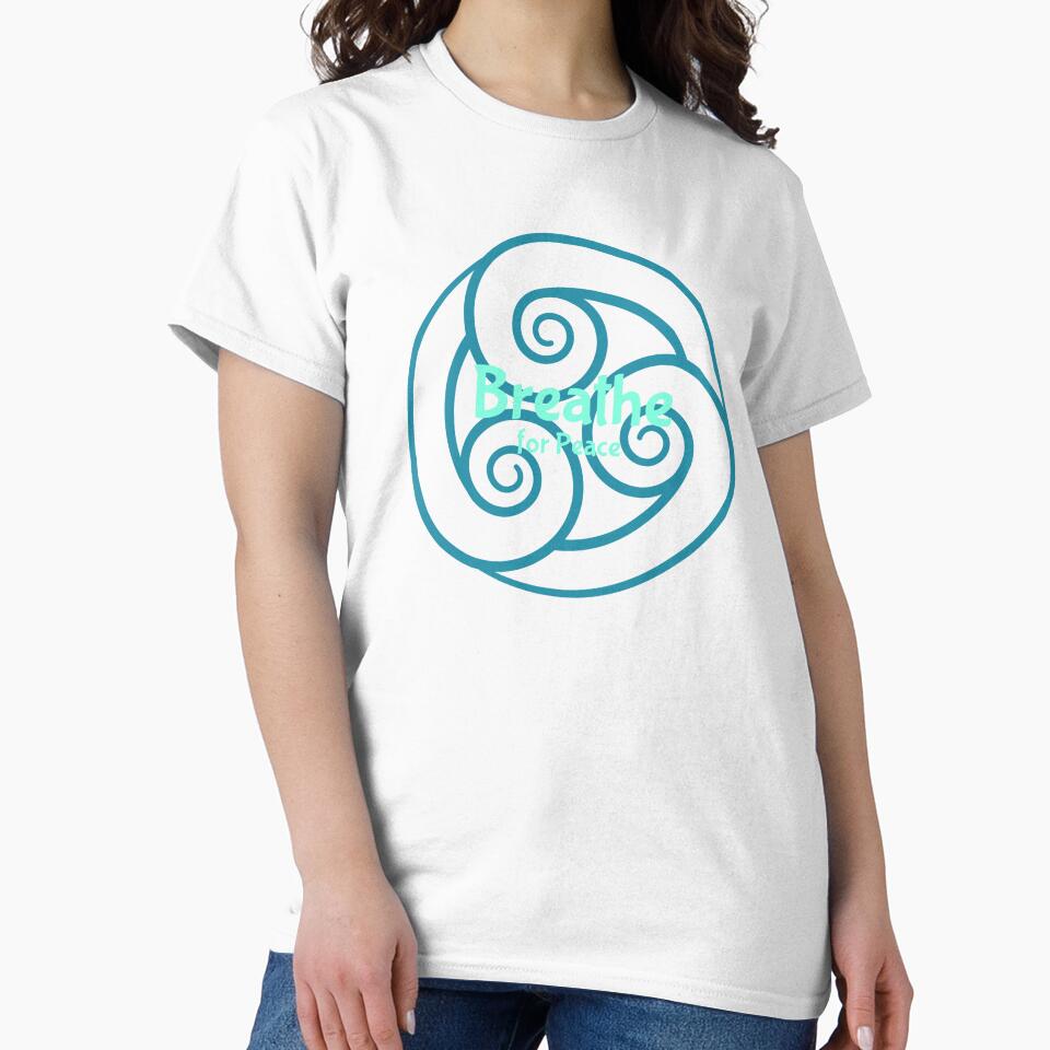 Breathe for Peace Yoga Triple Spiral by B-Smith-Apparel