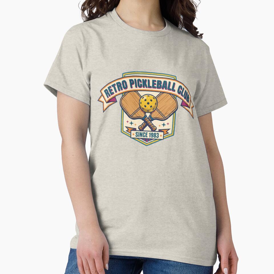 Vintage Pickleball Club Retro 80s Sports by ThreadLogicCo