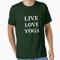 LIVE LOVE YOGA green by MonicaArtist