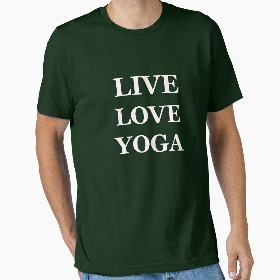 LIVE LOVE YOGA green by MonicaArtist
