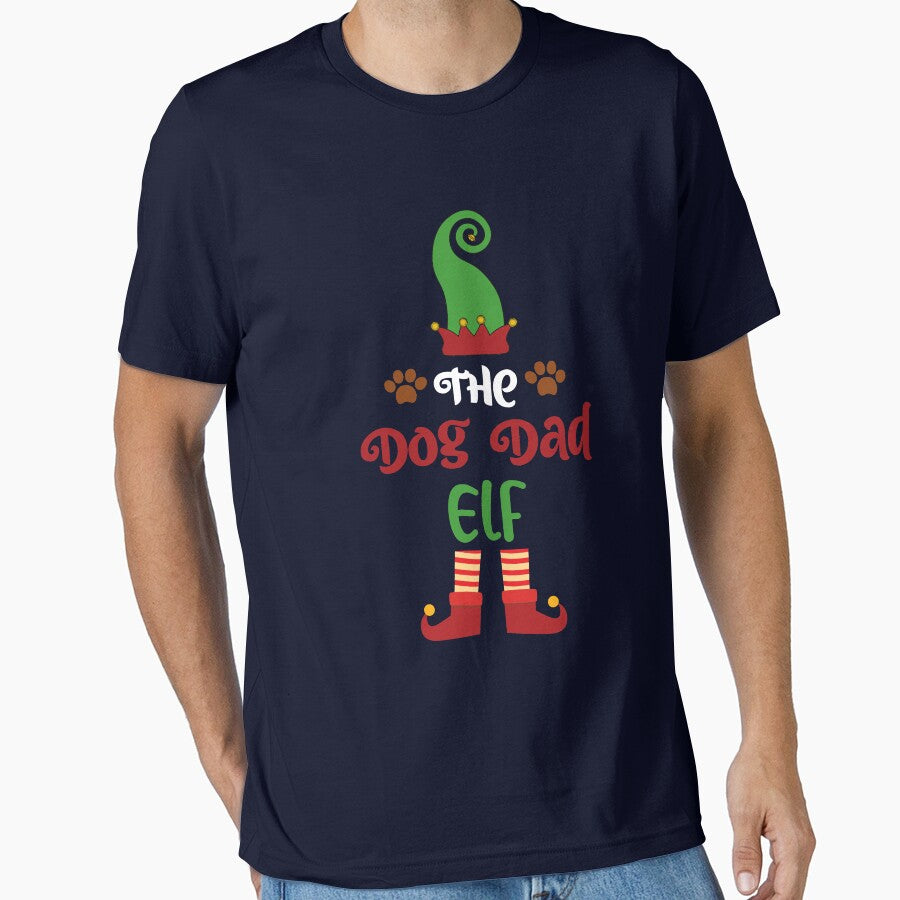 Dog Dad Elf Christmas Family Matching by Kaladzishop