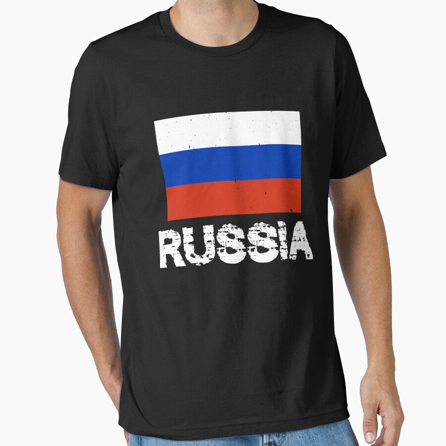 Russia National Pride Russian Flag Design by AllStarMerch