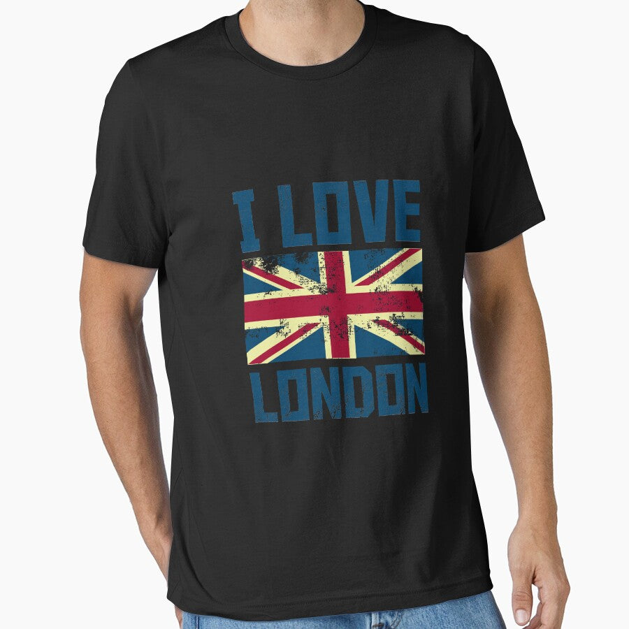 I Love London Britsh Flag Country Design by AllStarMerch