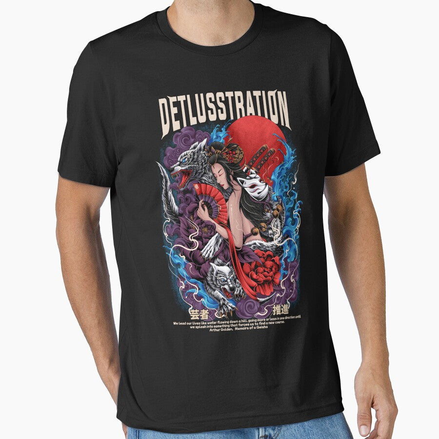 Geisha x Wolf by Detllustration_STD