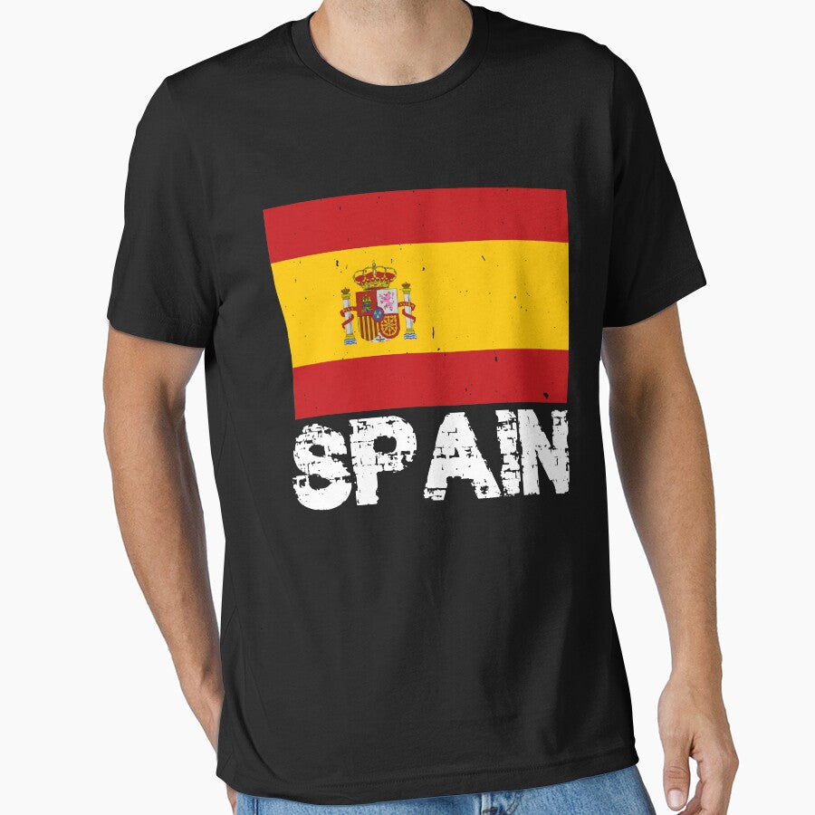 Spain National Pride Spanish Flag Design by AllStarMerch