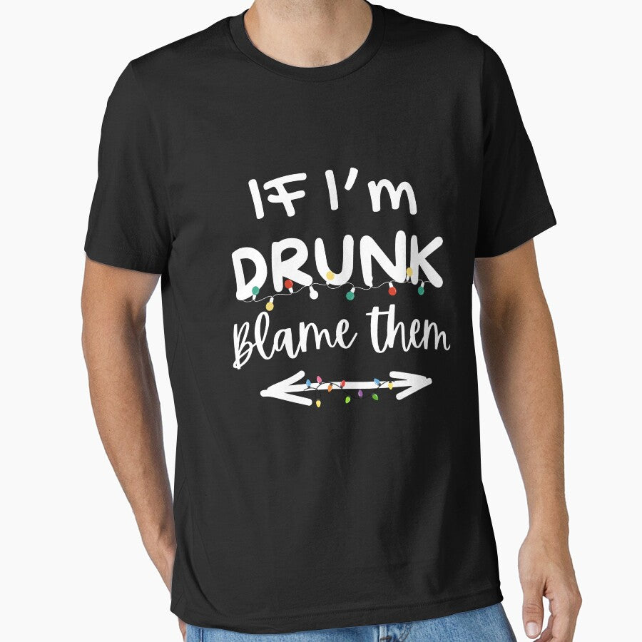 If I'm Drunk Blame Them Funny Co-worker Matching Christmas Party 2023 by thebest-2studio