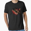 Trinidad & Tobago Flag & African Lion Picture   Trinidadian Pride T Shirt by ockshirts