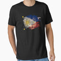 Philippines Flag & African Lion Picture   Filipino Pride T Shirt by ockshirts