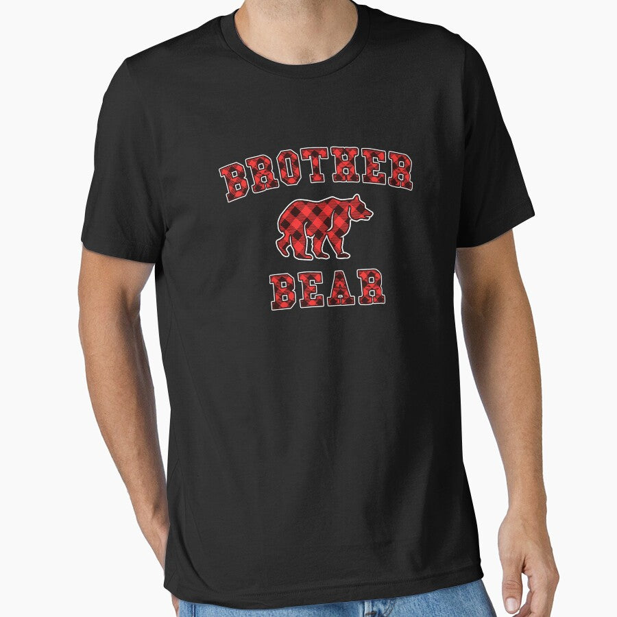Brother Bear Red Buffalo Plaid Matching Family Christmas by 14thFloor
