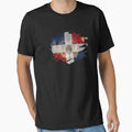 Dominicana Flag & African Lion Picture   Dominican Pride T Shirt by ockshirts