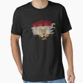 Egypt Flag & African Lion Picture   Egyptian Pride T Shirt by ockshirts
