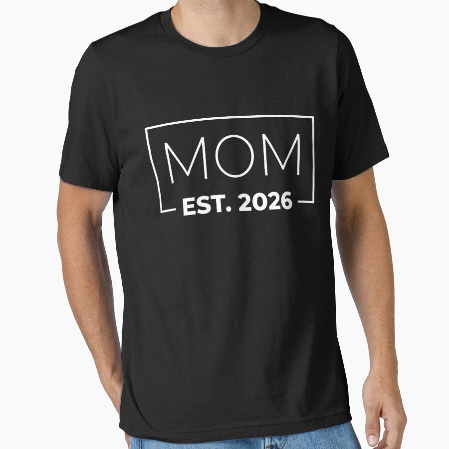 Funny 1st Time Mom EST 2026 New Mom New First Mothers Day by OlakunleOloroz