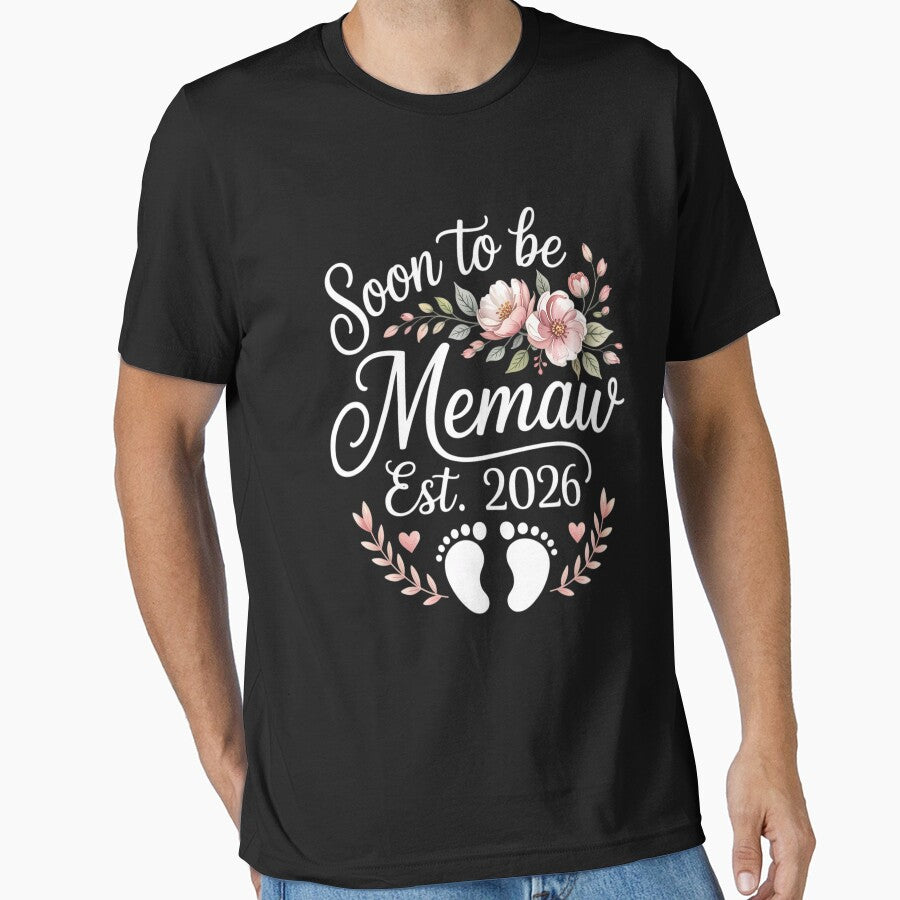 Soon to Be Memaw Est 2026 First Time Mom Mother's Floral by Shannon Bosley