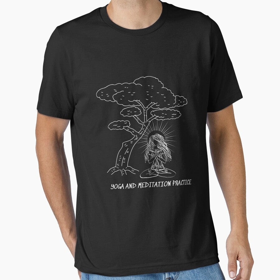 Yoga and meditation practice design by LapuniStore