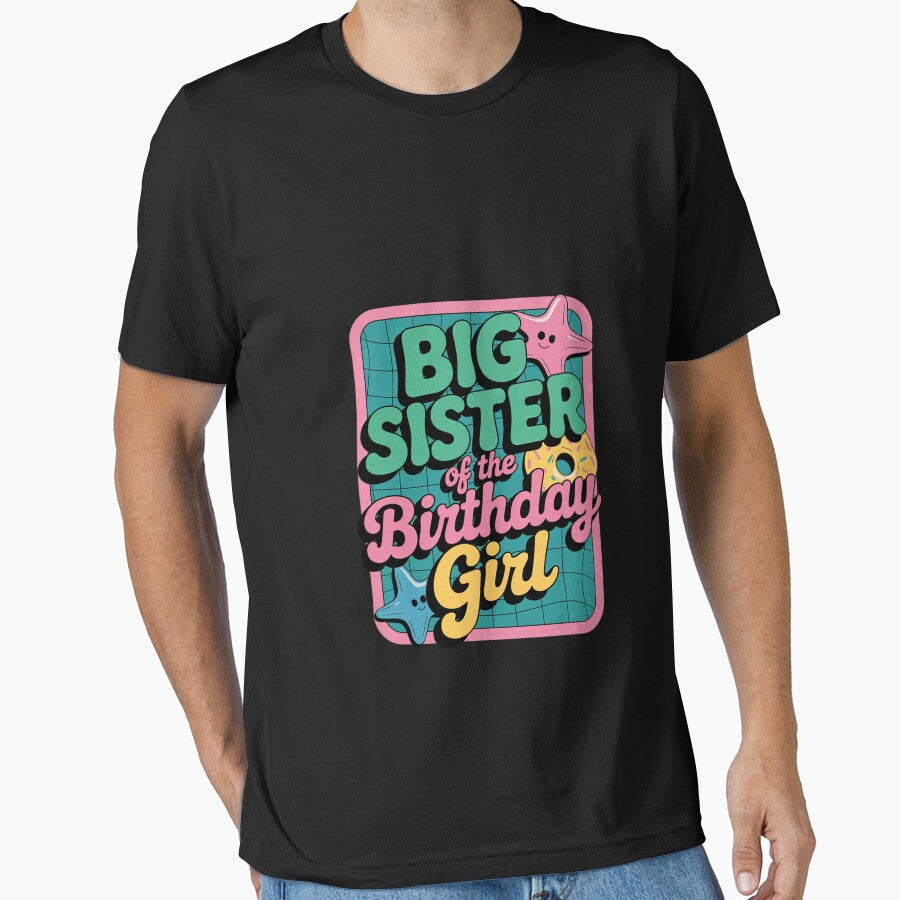 Big Sister Of Birthday Girl Pool Theme Matching Family by MarryIsMonth