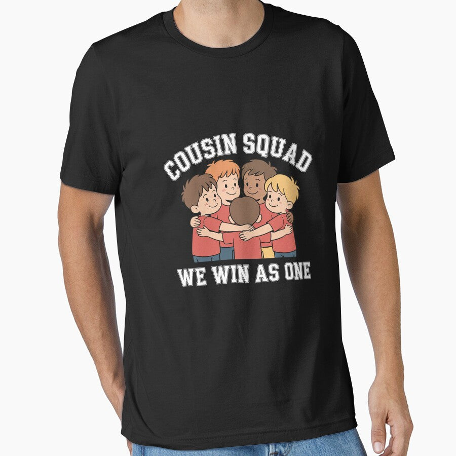 Cousin Crew We Win As One Team Graphic Red Black White by KingsLife1994