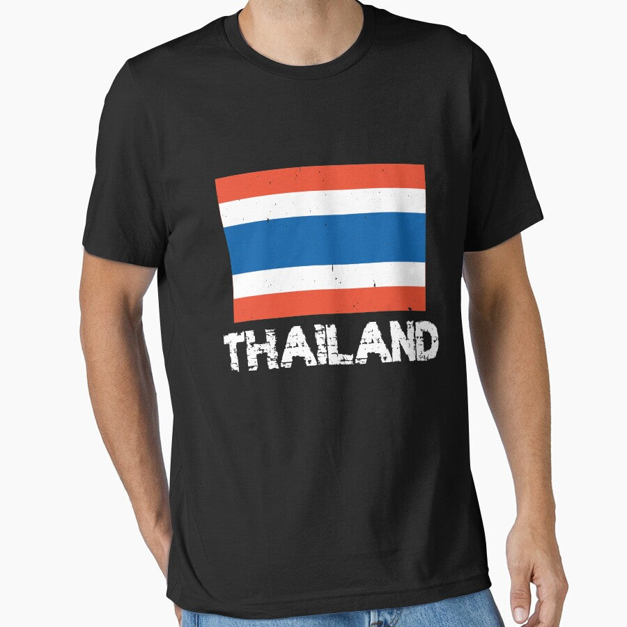 Thailand National Pride Thai Flag Design by AllStarMerch