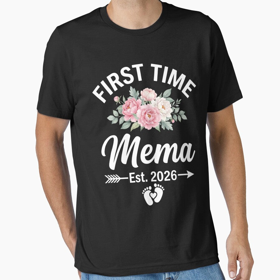 First Time Mema Est 2026 Flower Mothers Day by OlakunleOloroz