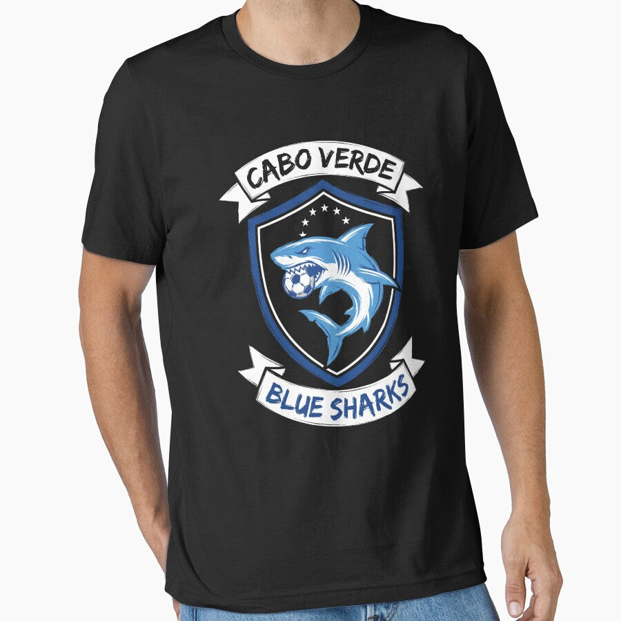 Cabo Verde Blue Sharks Football Team National Pride Soccer Supporter by SofenArt