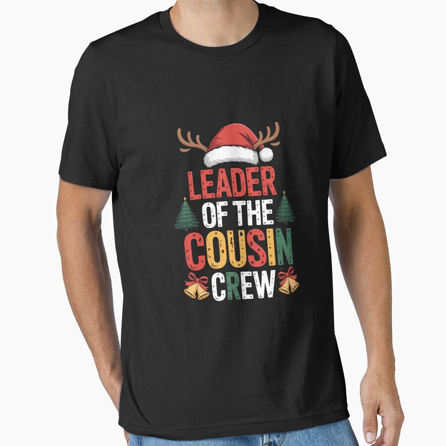 Leader Of The Cousin Crew Christmas Family Matching by ChristopStano