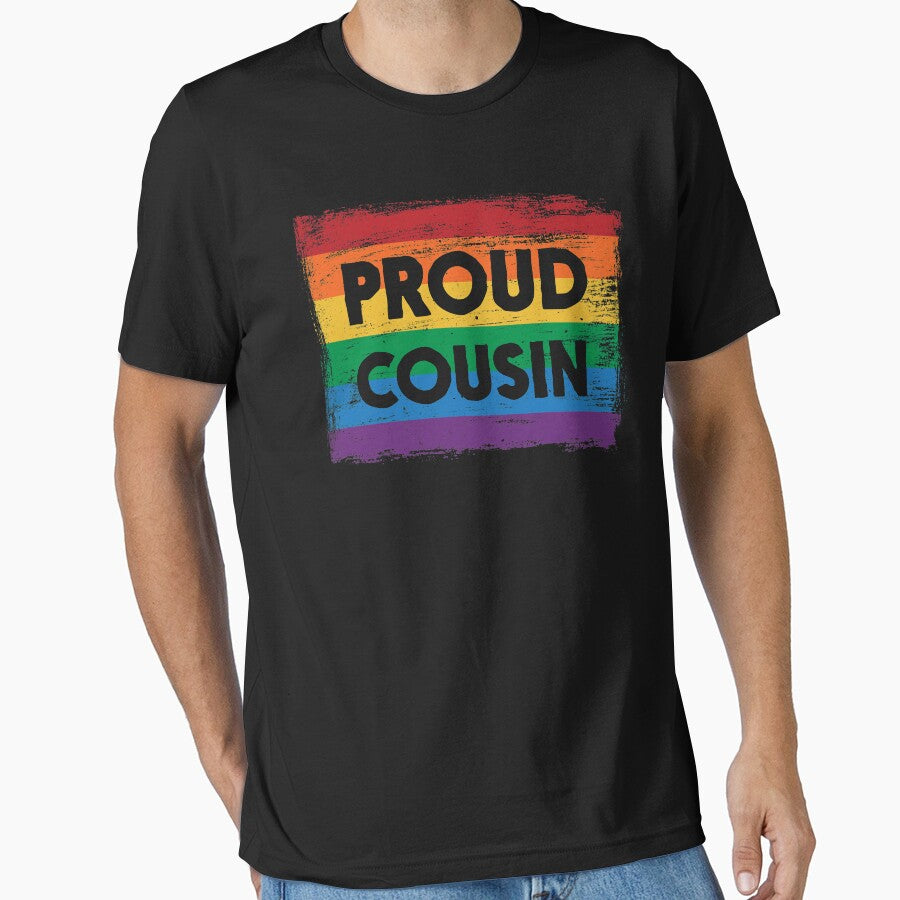 PROUD COUSIN - Ally Gay Pride Flag - Vintage Paint by UBUCO