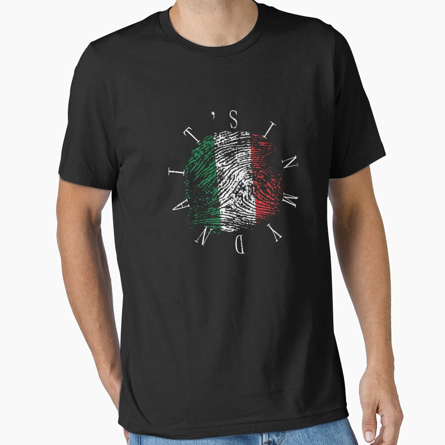 It's In My Dna Italia Italian Flag Pride Vintage Gift by Grabitees