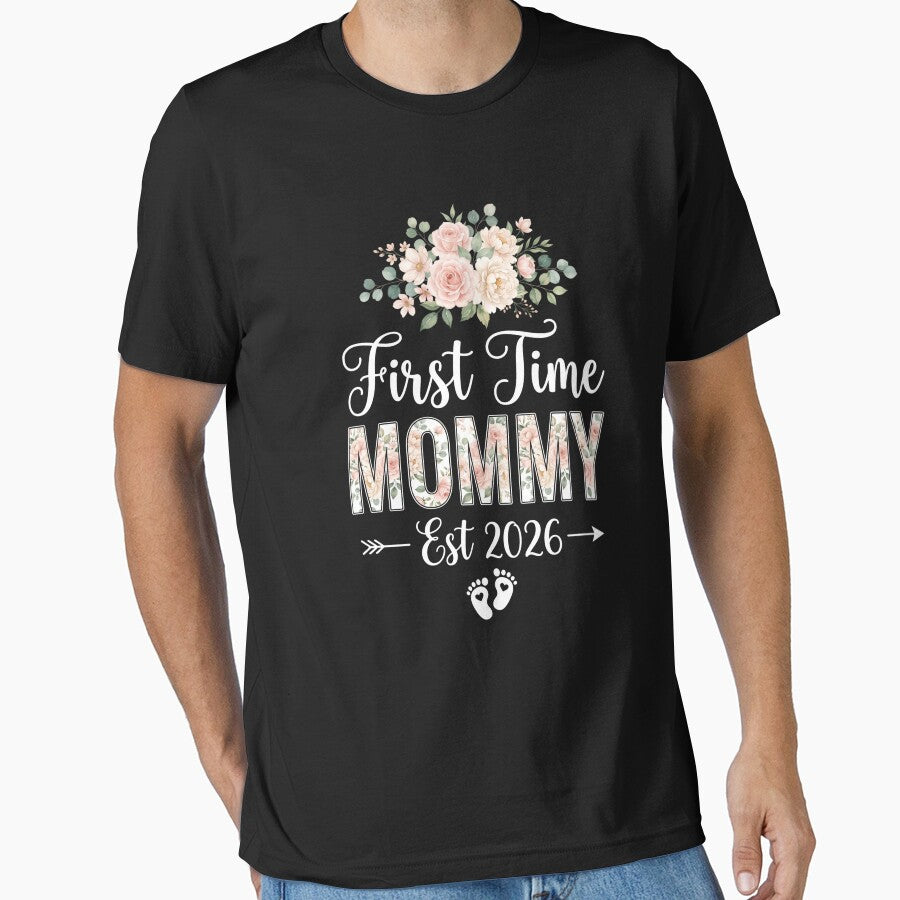 First Time Mommy Est 2026 Expecting Mother Pregnancy Announcement by SofenArt