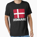 Denmark National Pride Danish Flag Design by AllStarMerch
