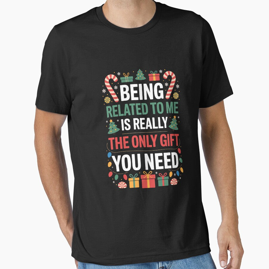 Being Related To Me Funny Christmas Family Xmas Pajamas by papertaless