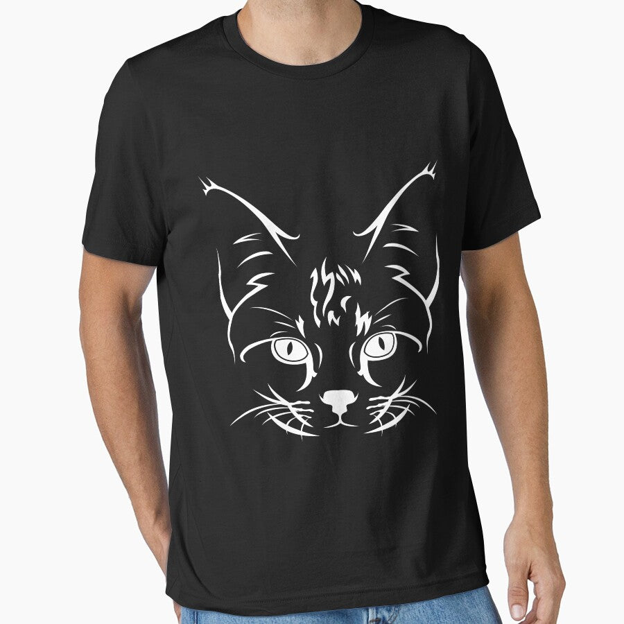 Abyssinian Cat - American Curl Cat Breed- funny cat -Murderous White Cat With Knife Gift Premium T-Shirt Classic T-Shirt by RGA98