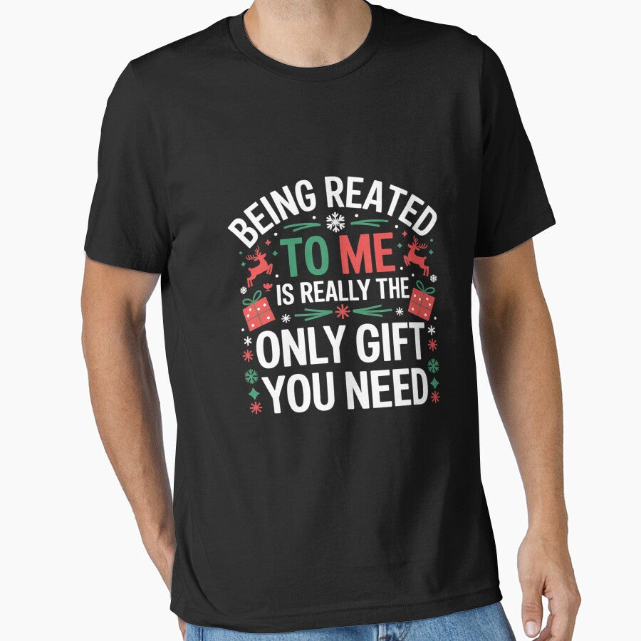 Being Related To Me Christmas Tee Family Couples Kids by KonstanKoraner