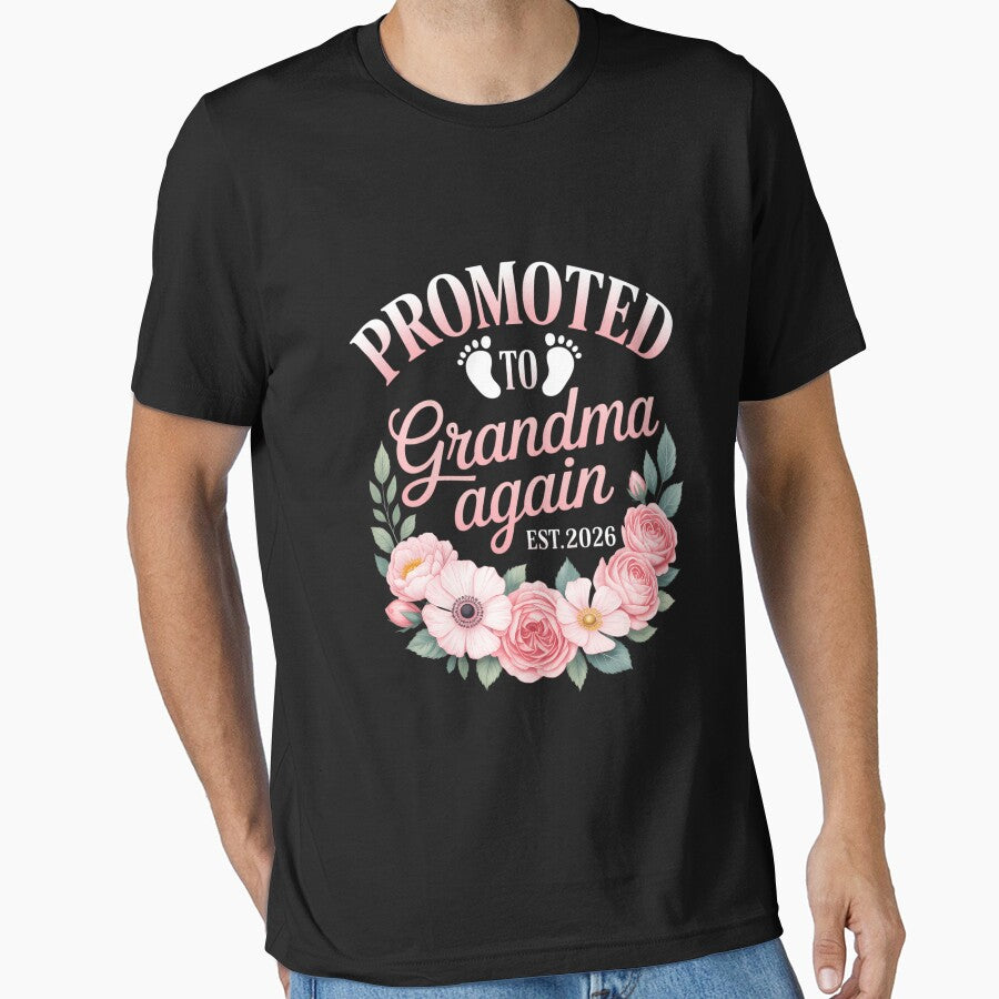 Promoted to Grandma Again Cute Family Mother Day Match by IdunayaStore