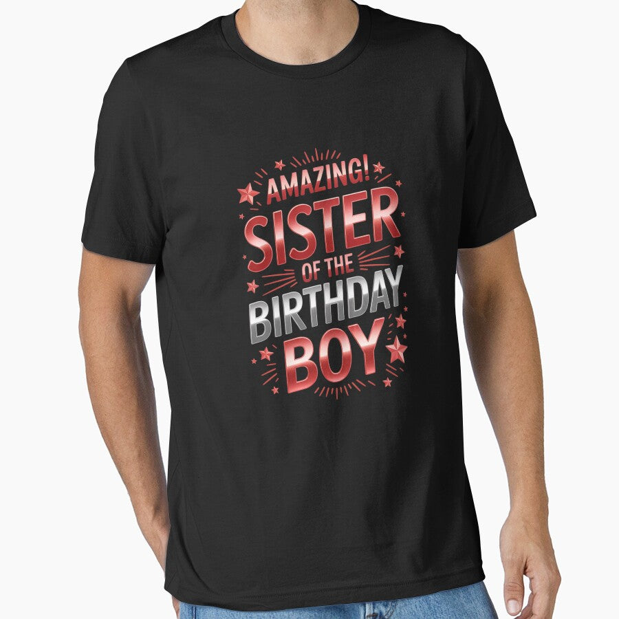 Sister of the Birthday Boy Matching Family Sister Party  2 by joyouartArt