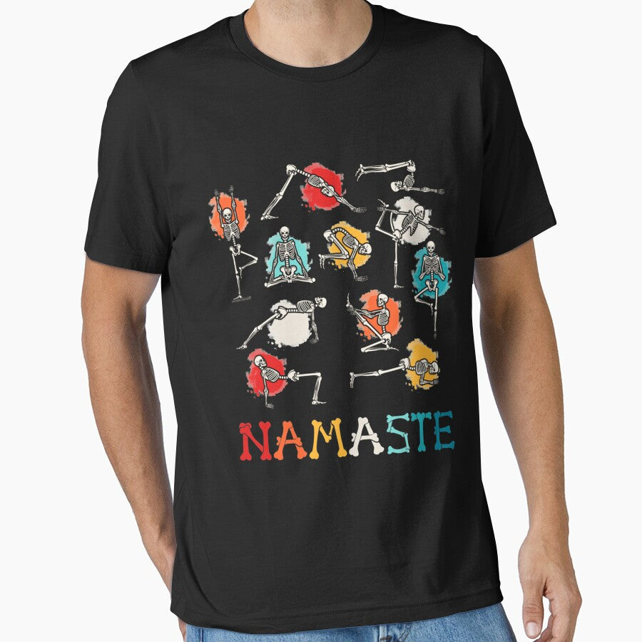 Namaste Yoga Skeleton Halloween Gifts Essential . by eliasallawes