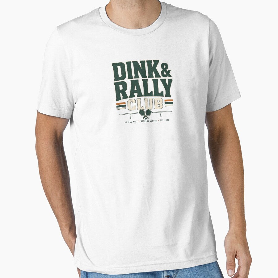 Dink & Rally Club Shirt | Pickleball Social League Vintage Sports Design | Court Members Only Paddle Club Apparel by The Daily Goods