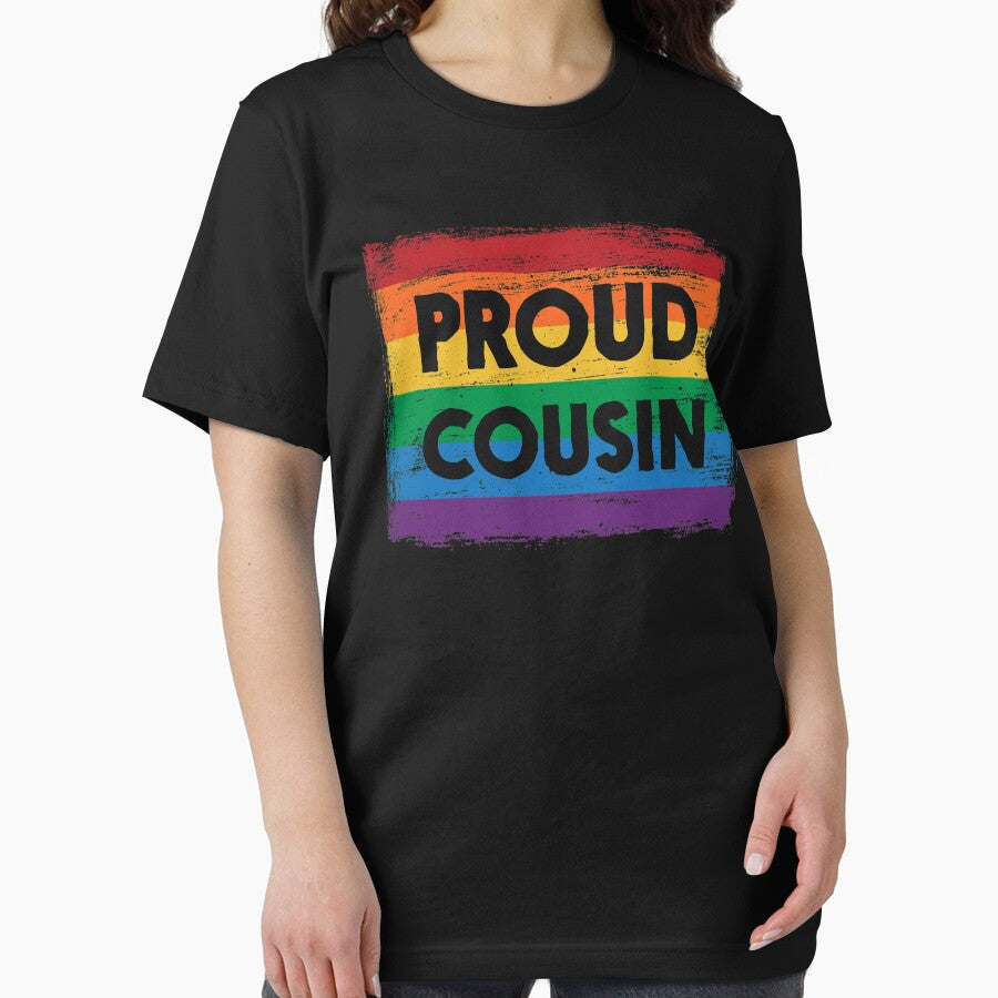 PROUD COUSIN - Ally Gay Pride Flag - Vintage Paint by UBUCO