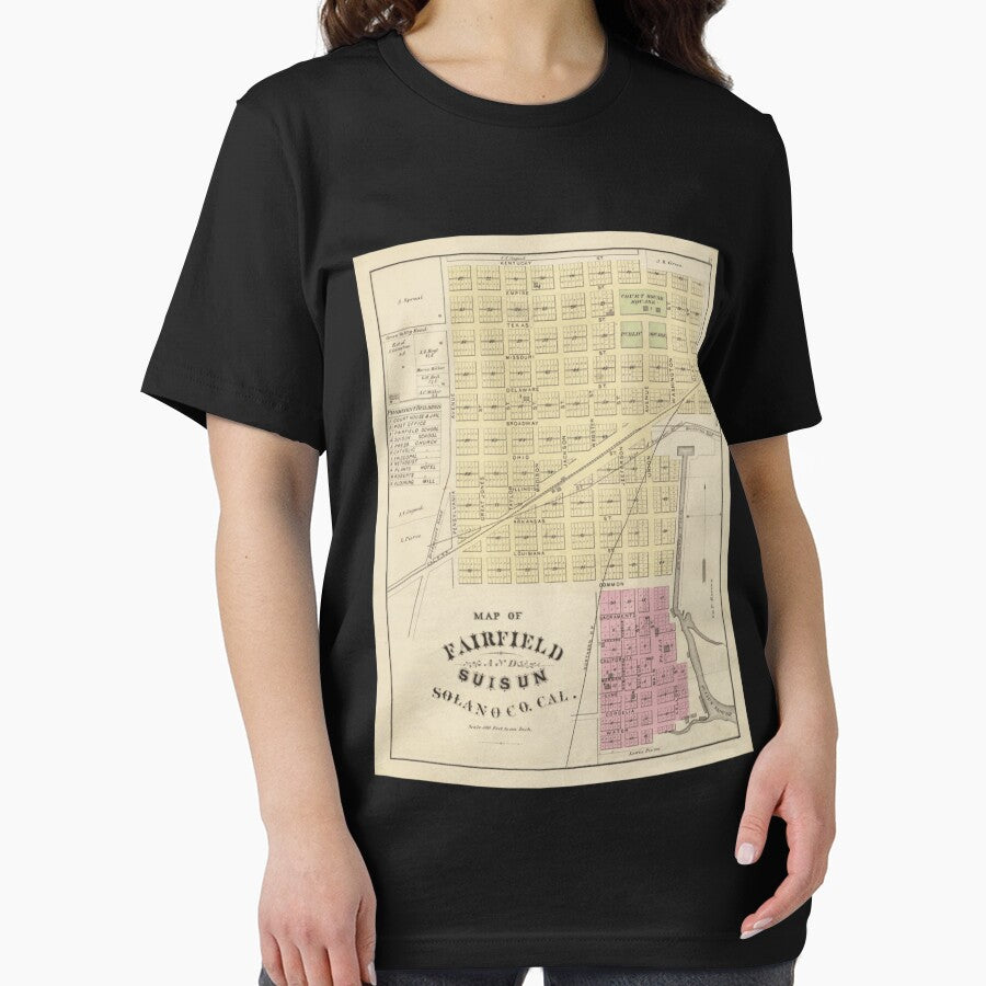 Vintage Fairfield CA Map (1878) Classic by keatnybolho