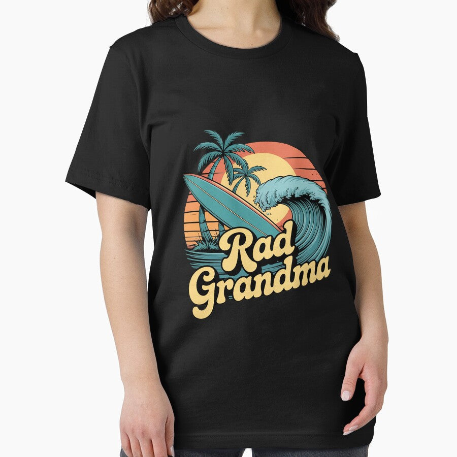 Rad Grandma The Big One 1st Birthday Surf Family Matching by FluoroWave