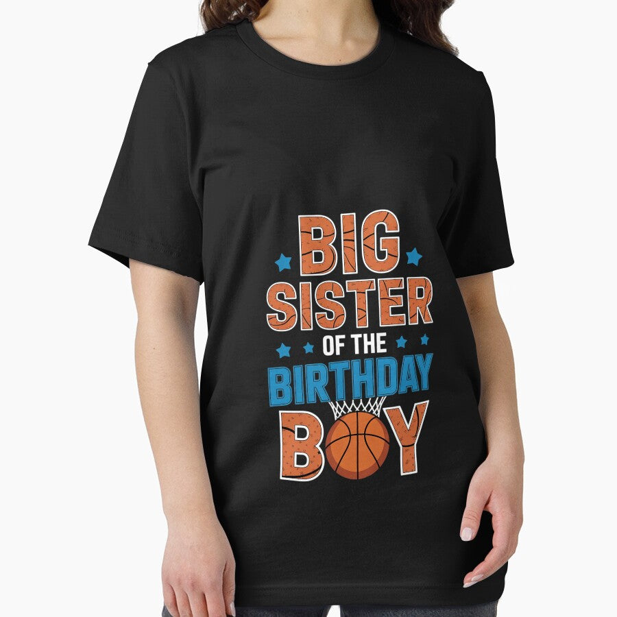 Basketball Big Sister Of The Birthday Boy Family Matching by MarryIsMonth