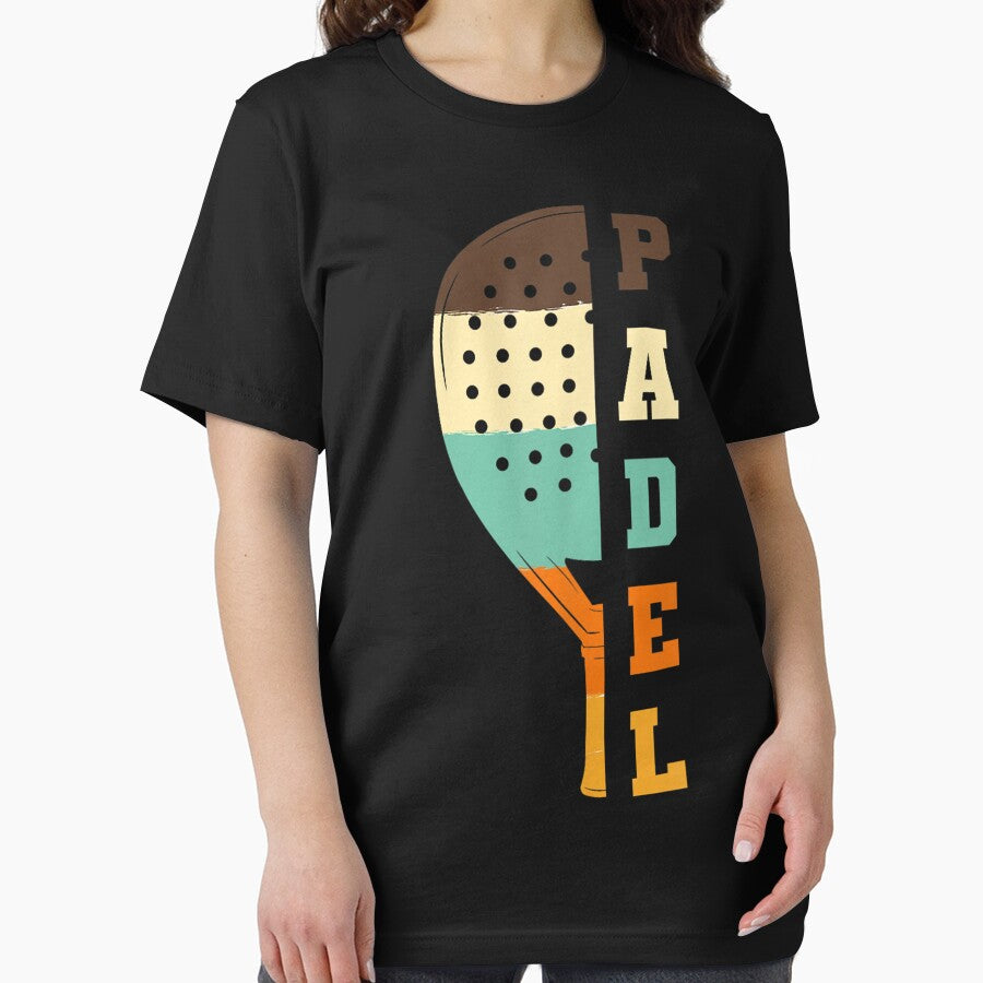 Padel Paddle Tennis Racquet Ball Vintage Colors by RobertSulli