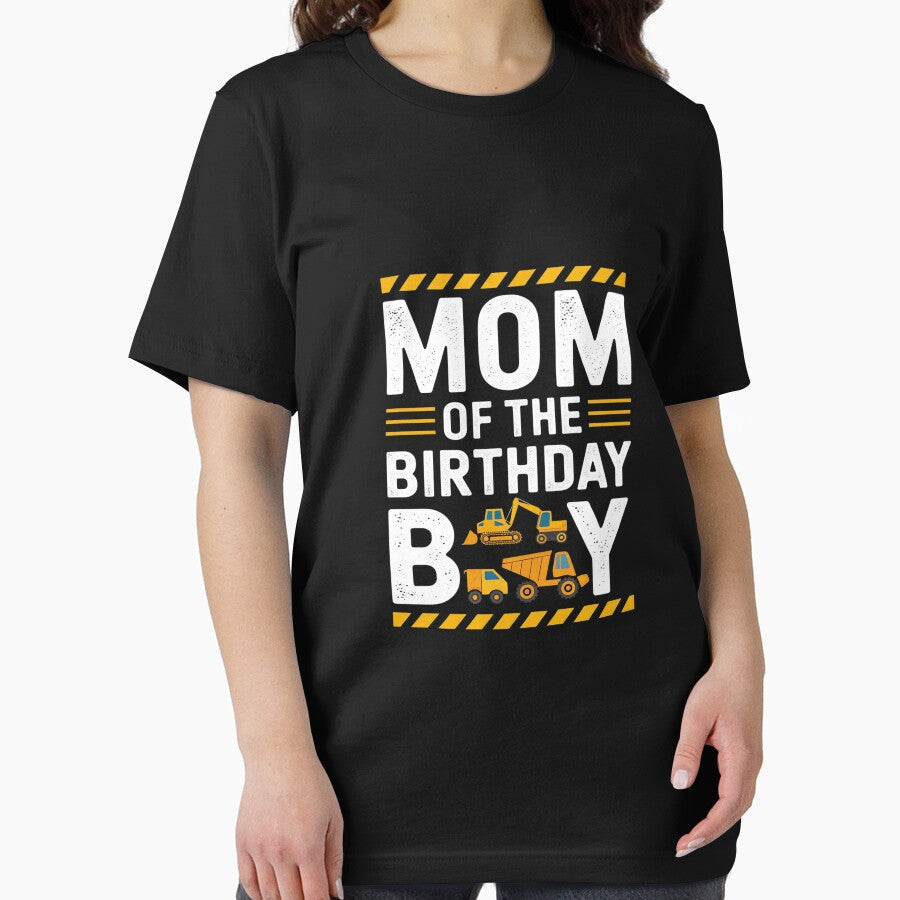 Mom Of The Birthday Boy Construction Matching Family by DigitaldeligArt