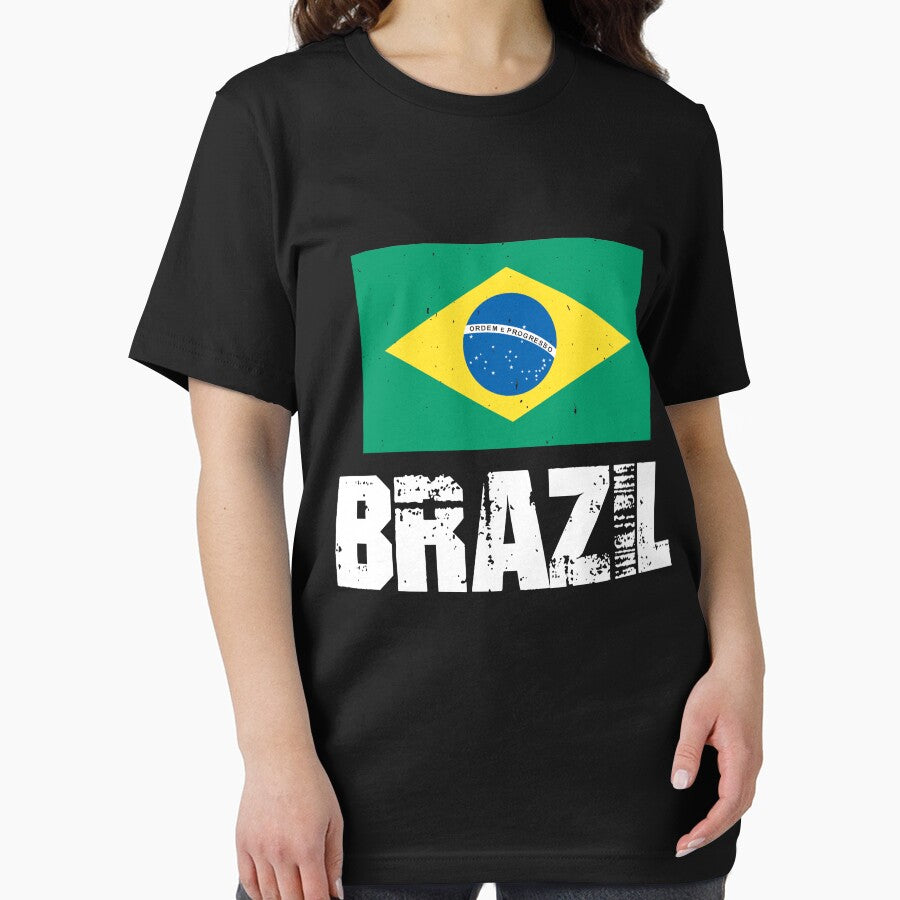 Brazil National Pride Brazilian Flag Design by AllStarMerch