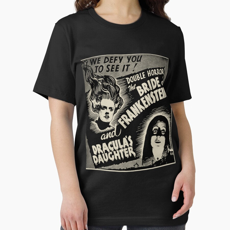 Bride of Frankenstein & Draculas Daughter Vintage Horror Movie Poster by MADERRENO