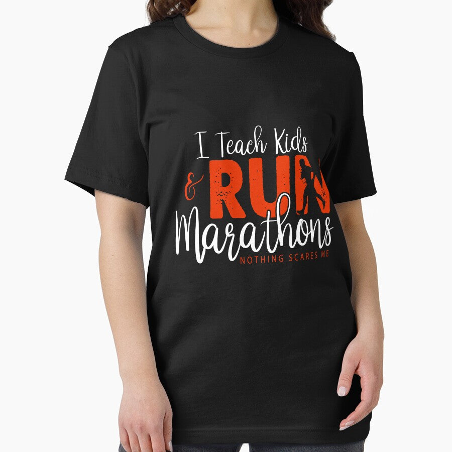 I Teach Kids and Run Marathons Nothing Scares Me - Funny Marathon Teacher by ZETTIF ⭐⭐⭐⭐⭐