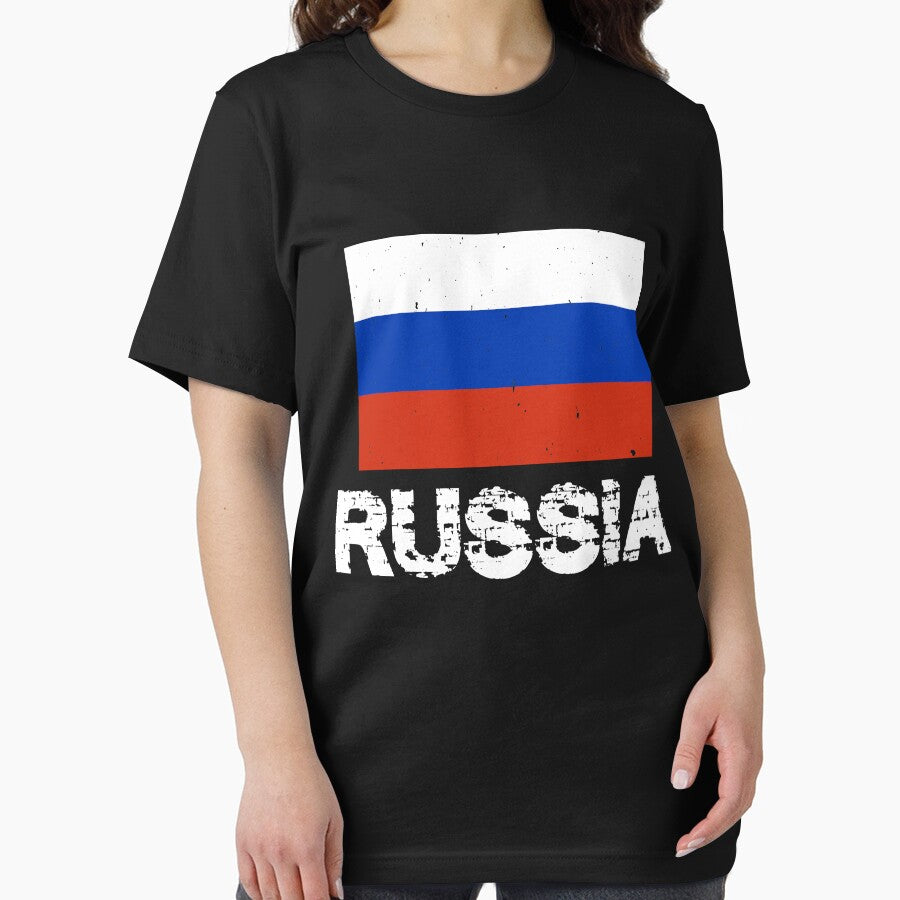 Russia National Pride Russian Flag Design by AllStarMerch