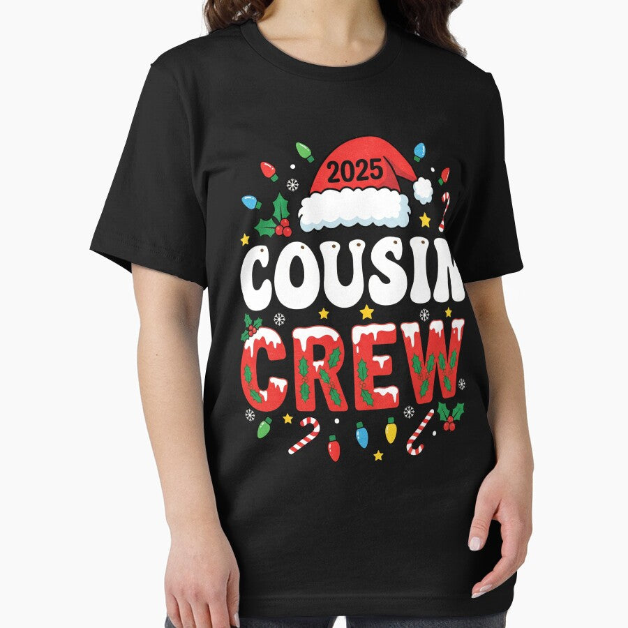 Cousin Crew 2025 Christmas Family Matching Design by FreshVibe Prints