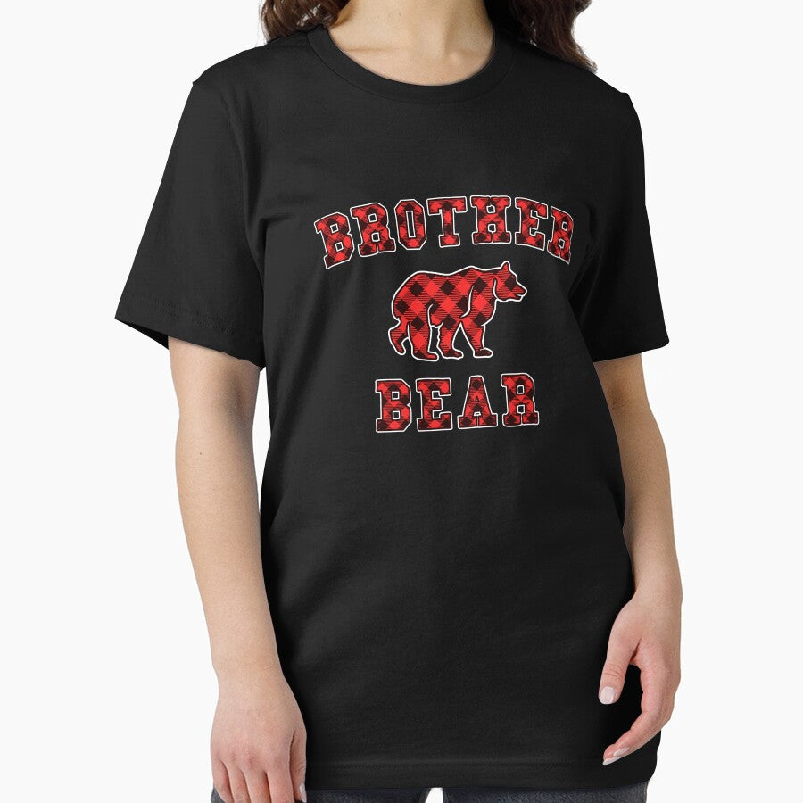 Brother Bear Red Buffalo Plaid Matching Family Christmas by 14thFloor