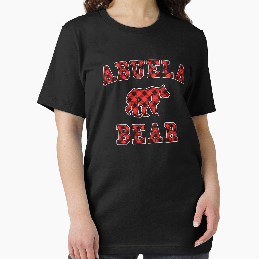 Abuela Bear Red Buffalo Plaid Matching Family Christmas by 14thFloor